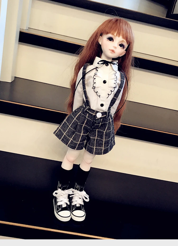 BJD Кукла Одежда подходят для 1/3 1/4 1/6 MSD размер кукла lapolaka/Британская школьная форма-костюм и юбка аксессуары для куклы