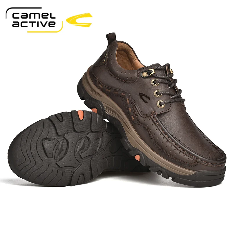 Dispensing Holiday Feasibility Camel Active Genuine Leather Men Outdoor Shoes Breathable Sneakers Non-slip  Wear Mountain Hiking Shoes Men Hunting Boots - Hiking Shoes - AliExpress
