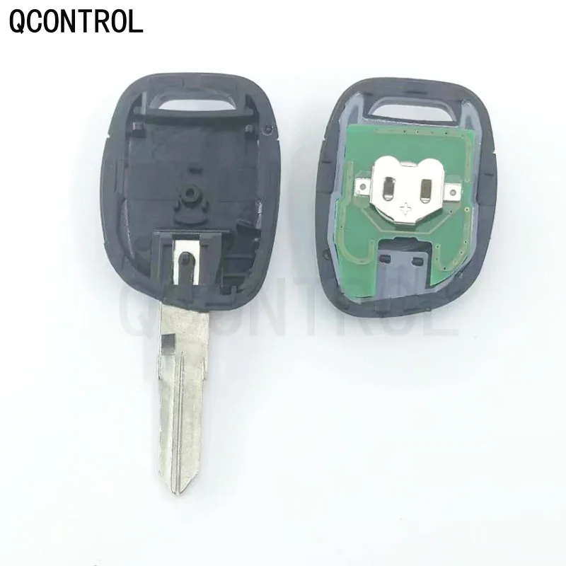 QCONTROL Автомобильный Дистанционный ключ костюм для Renault Master Clio Twingo Kangoo PCF7946 чип 433 МГц VAC102 лезвие