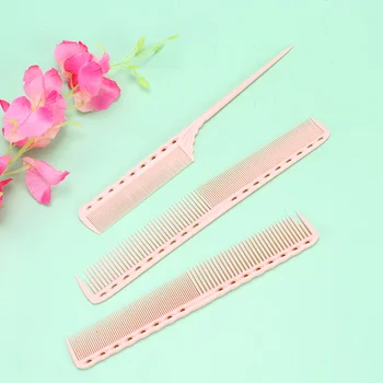 

3pcs Professional Barber Combs Hair Styling Combs Hairdressing Tail Comb Detangling Comb