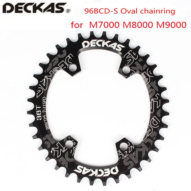 Deckas овальная Звездочка MTB горный велосипед кольцо цепи велосипеда (BCD) 96 мм 32/34/36/38