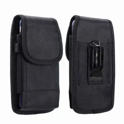 Oxford Cloth Nylon Phone Waist Bag Holster Pouch Belt Cover - Nokia C01 Plus (Vertical case)