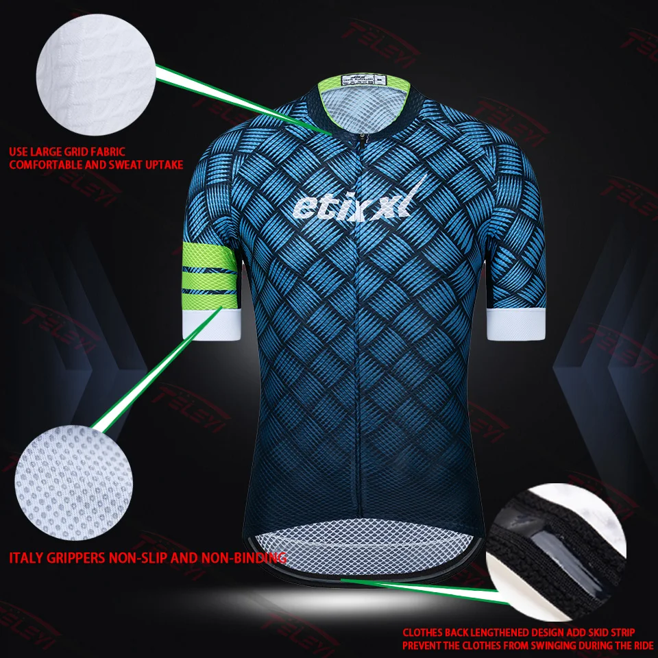 

etixxl Men Cycling Jersey MTB Maillot Bike Shirt Downhill Jersey High Quality 2019 Pro Team Tricota Mountain Bicycle Clothing