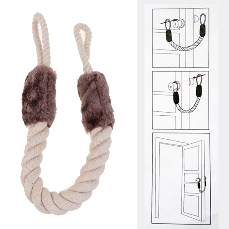 

Cotton Rope Sailor Knot Door Stopper Slamming Shut Wedge Door Handles Stoppers