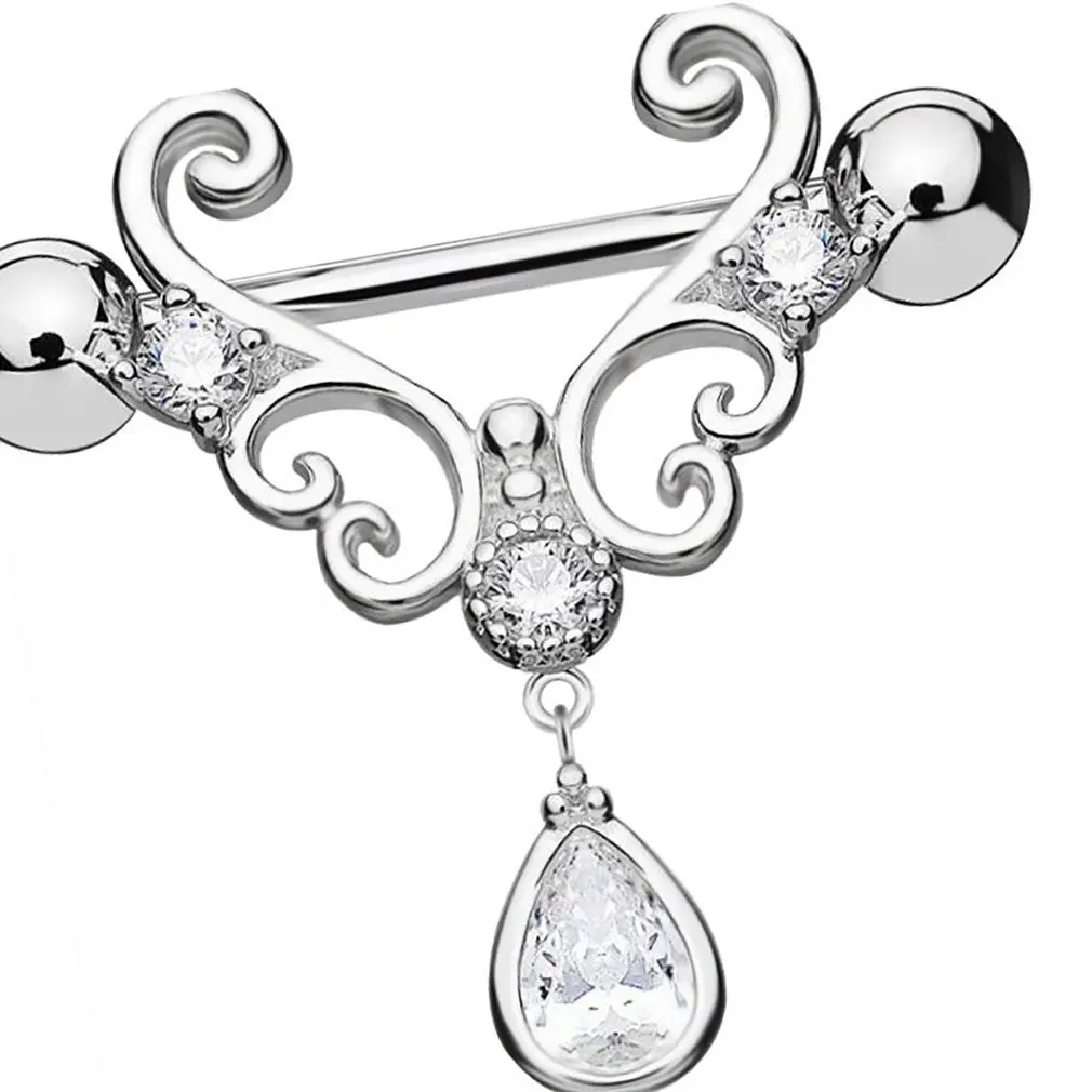 

Water Drop Sexy Women Dangle Nipple Piercing Shields Bars Piercing Nipple Piercing for Women Body Piercing