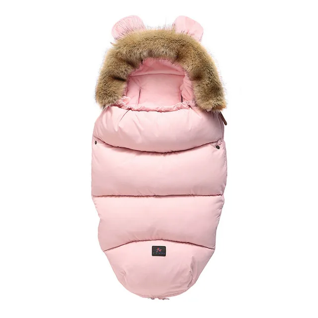 Детский спальный мешок для младенцев, зимний спальный мешок для коляски, плотный теплый конверт для коляски, спальные мешки, спальный мешок - Цвет: D
