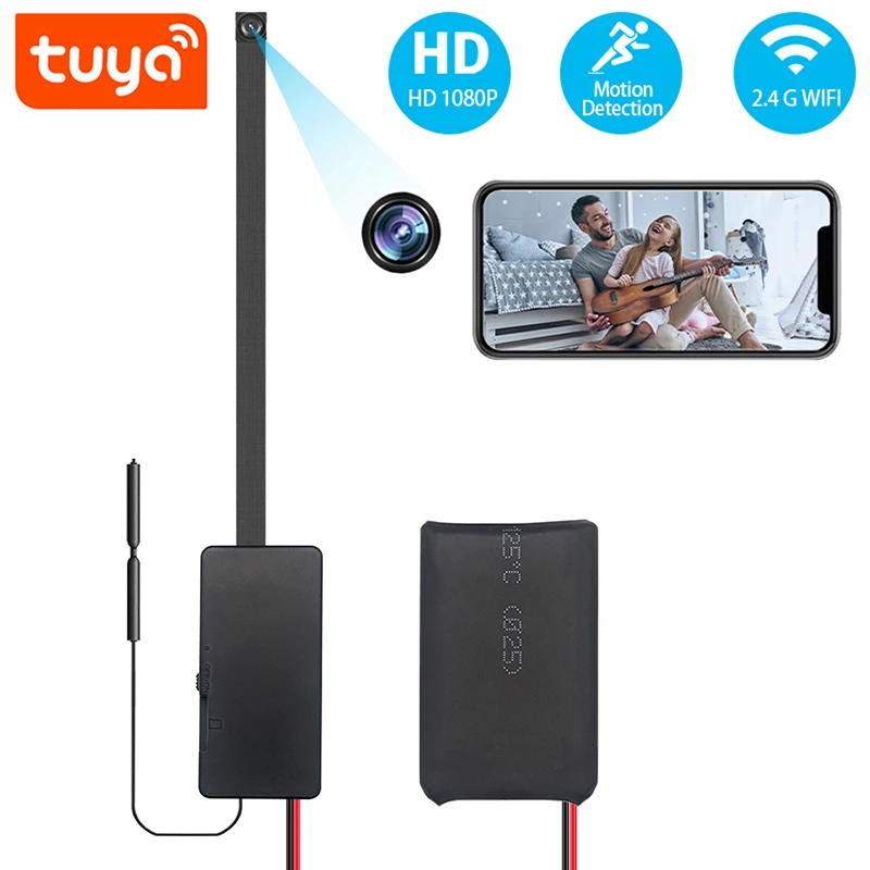 Yoothi Внешняя батарея секретная Мини Wi-Fi IP камера Full HD 1080P Беспроводная невидимая Tuya