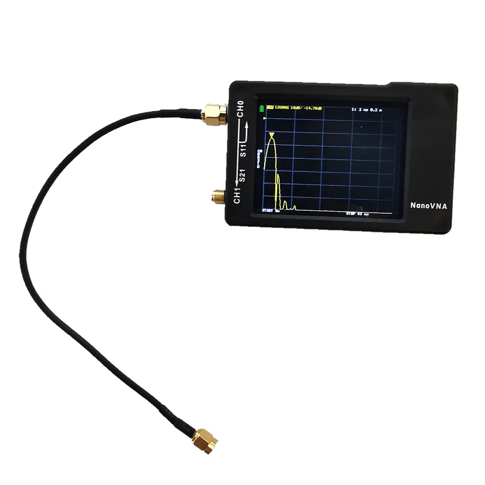

2.8inch LCD NanoVNA-H 50KHz~1.5GHz VNA HF VHF UHF UV Vector Network Analyzer Antenna Analyzer with 450MAh Battery New