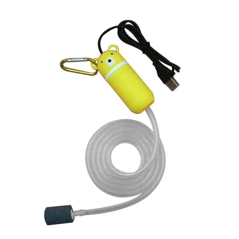 

Portable Mini USB Aquarium Oxygen Pump Powerful Mute Energy Save Compressor Fish R9JC