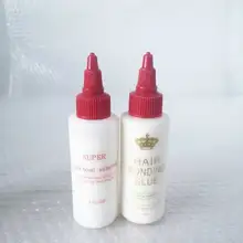 60 мл клей для наращивания волос на Клейкой Ленте 2 флуза клей для наращивания волос на кружевном парике инструменты для наращивания волос Ультра фиксация