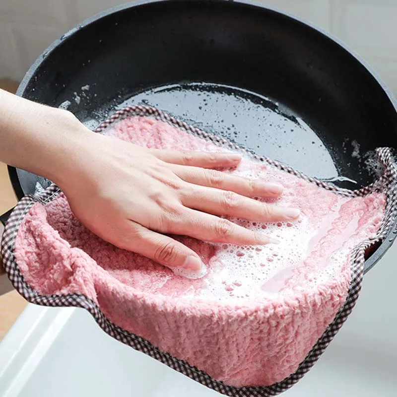 Сверхвпитывающая микрофибра Чистящая тряпка ткань для посуды полотенце Бытовая Чистящая прокладка тряпки чистящее полотенце