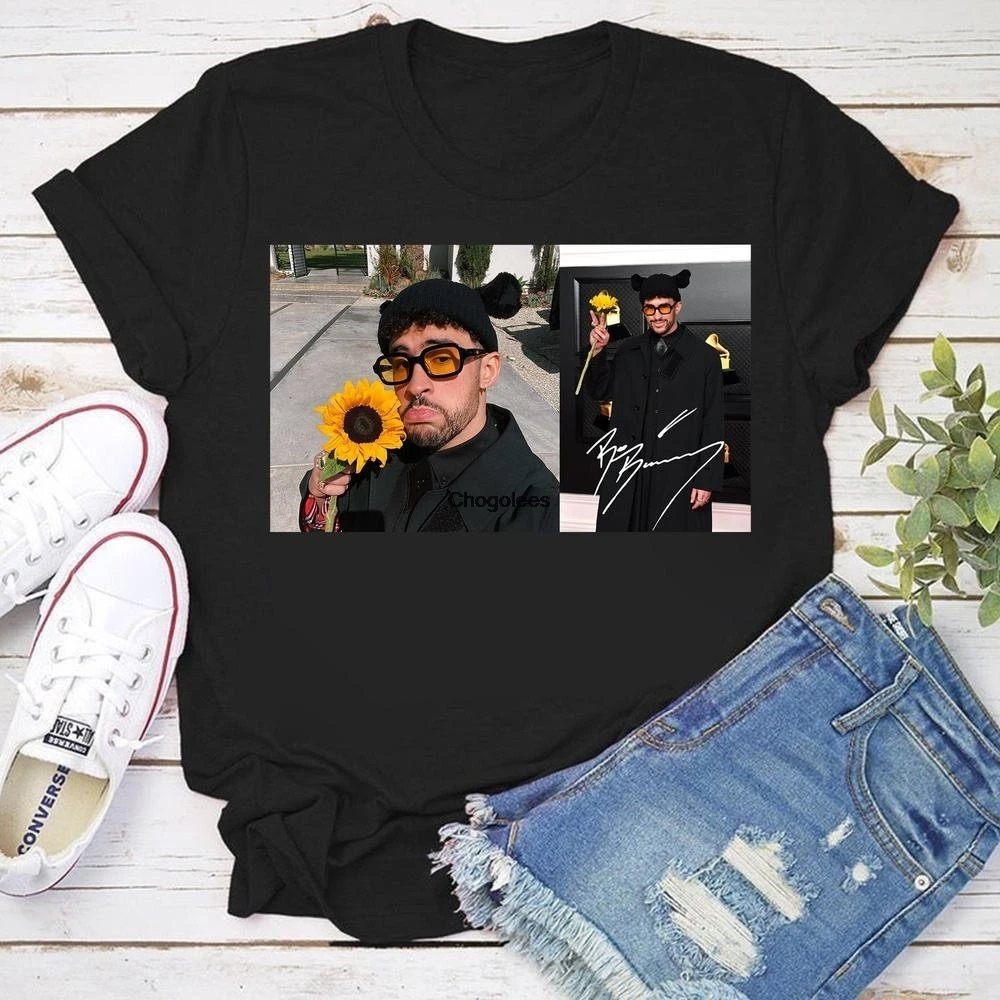 Плохой кролик Подсолнух рубашка Свитшот плохой Мерч унисекс Молодежная (1) |