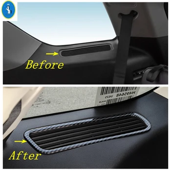 

Carbon Fiber / Matte Accessories Fit For Ford Explorer 2020 2021 Third Row Rear Air Condition Vent Outlet Decoration Cover Trim