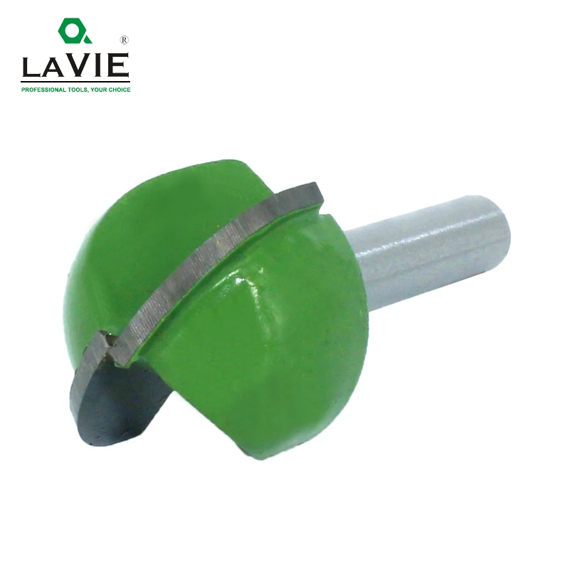 LA VIE 1pc 6mm Shank Ball Nose End Mill Round Nose Cove CNC Milling Bit Radius Core Box Solid Carbide Router Bit Tools MC06001