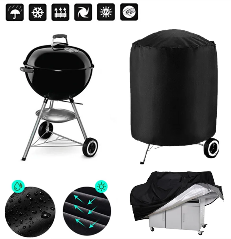 57/" Width Waterproof Anti-UV BBQ Cover Garden Patio Barbecue Grill Protection