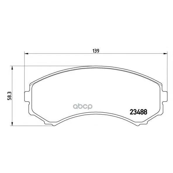 Колодки Тормозные Mitsubishi Pajero Iii Long Wagon 0006 3.5/2.5td Передние Brembo P54029 Brembo арт. P54029