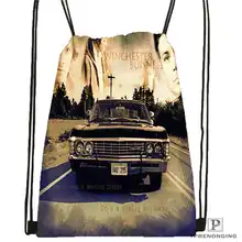 Индивидуальная сверхъестественная походная сумка на шнурке, милый рюкзак для детей(черная спинка) 31x40 см#20180611-02-90