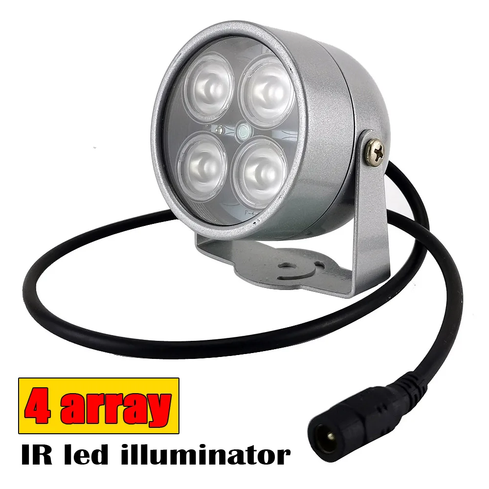 

Mini CCTV LEDS 4 array IR led illuminator Light IR Infrared waterproof Night Vision CCTV Fill Light For CCTV Camera ip camere
