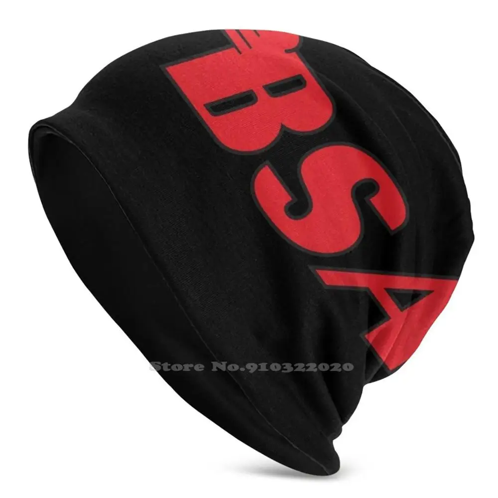 Bsa Motorcycles Logo 2 Stretch Beanie 