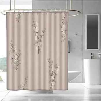 

Hotel Quality Polyester Shower Curtain Shower and Bathtub
