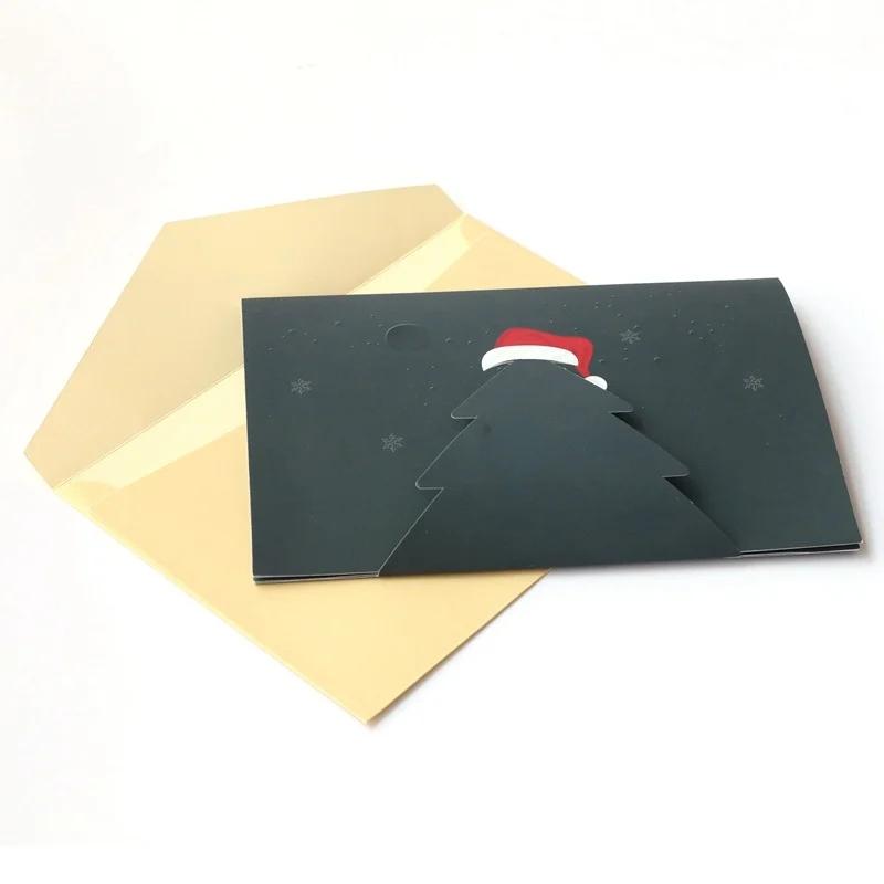  New Arrival Creative Christmas Popup Cards DIY Handmade 3D Winter Festival Greeting Gifts Cards Hap - 4.00038E+12
