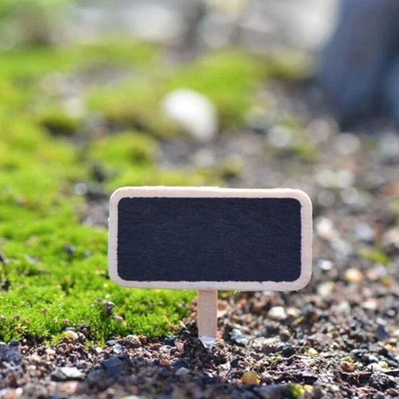 50 PCS Mini Natural Blackboard Log Sticky Clip For Po Clips Clothespin Craft Message Seat Decoration Clips Pegs