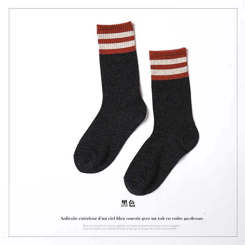 2020 Women's cotton stacked socks ins academic trend middle tube socks
