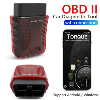 

Classic Texture WiFi Scanner Code Reader Practical Multi-functional Durable Portable Car Diagnostic Tool for iOS Android