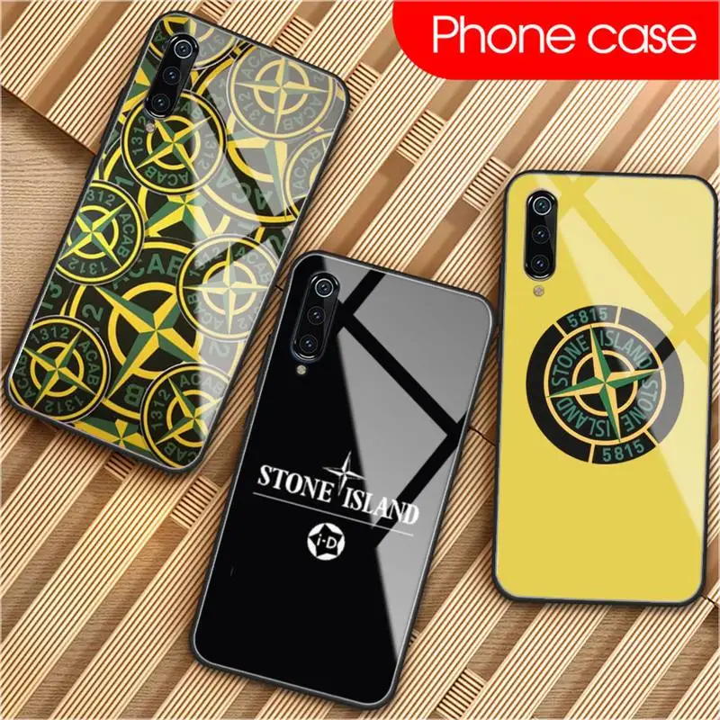 

Stone and Island Logo Phone Case For Xiaomi mi 6 8 8Lite For Redmi 6 Note7 5 Phone Case glass