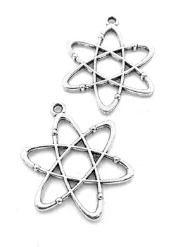 

20pcs Satellites charms planets pendant 33x26mm antique silver ornament accessories jewelry making DIY base material