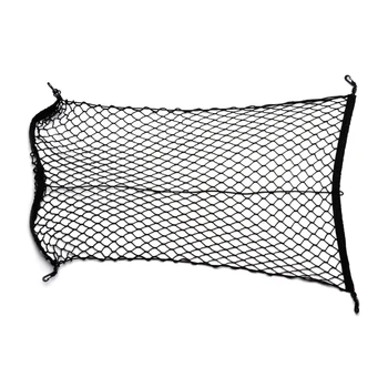 

100x70cm Universal Car Trunk Luggage Storage Cargo Organizer Nylon Elastic Mesh Net w/4 Hooks