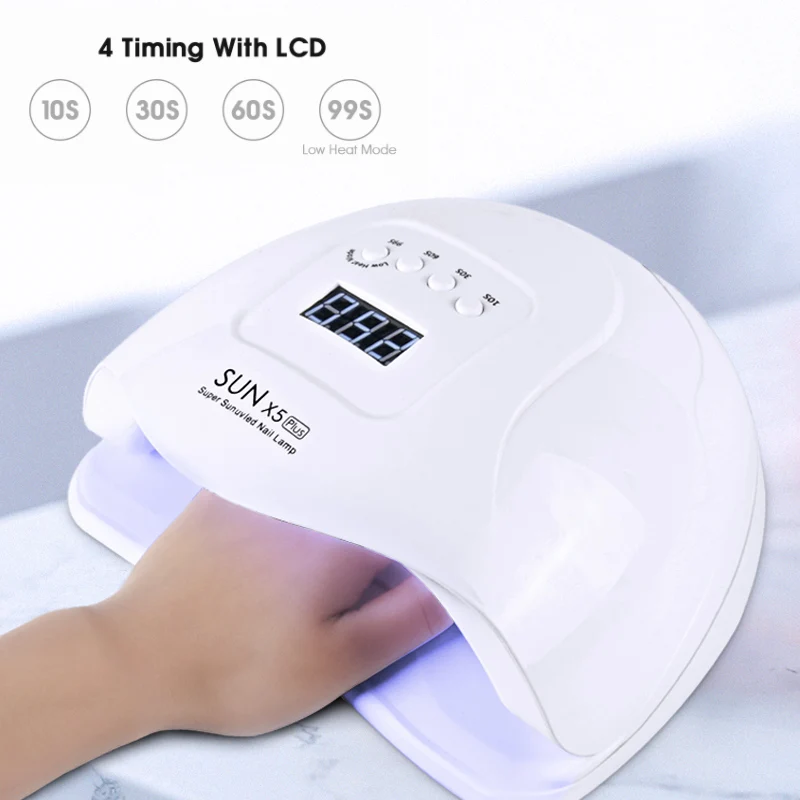 

72W Sun X5 plus LED Uv Lamp Nails Dryer Lacquer Curing Light Manicure With Smart LCD Display For All Kinds Of Gel Polish