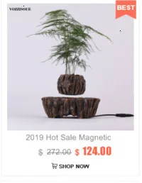 Offre spéciale lévitation Air bonsaï Pot Rotation jardinières lévitation magnétique Suspension fleur flottant Pot en Pot plante bureau décor