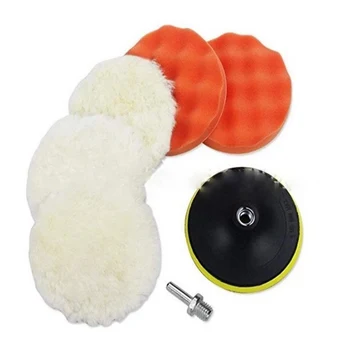 

7PCS 3inch Car Polishing Disc Sponge Polishing Pad Set Buffing Waxing Sponge for Auto Polisher Drill Adapter