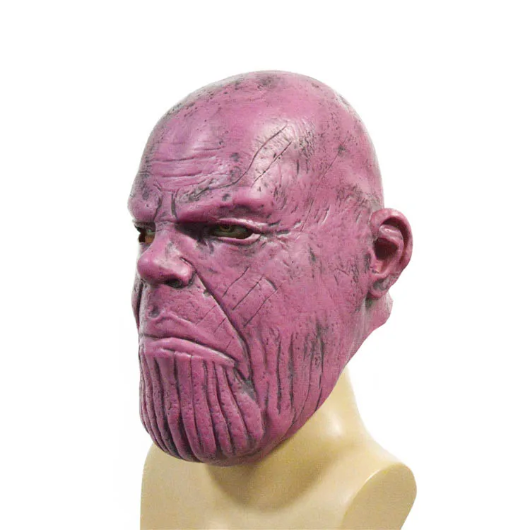 6 стилей Thanos Infinity Gauntlet War косплей маски Мстителей светодиодный свет латексные перчатки Хэллоуин Вечерние Маски танос шлем опора