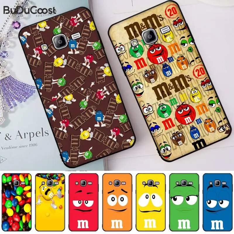 Чехол Nobby M &amp Ms для телефона с шоколадной росписью Samsung Galaxy J7 J6 J8 J4 J4Plus DUO J7NEO J2 Prime |