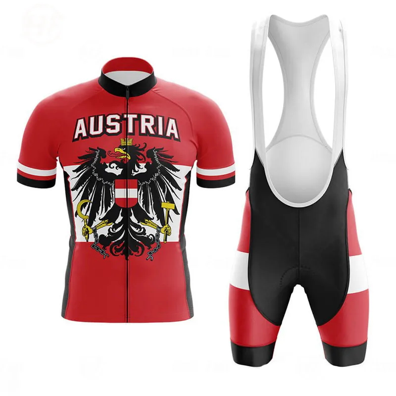 2020 Austria Cycling Set Bike Clothing Bicycle Clothes MTB Ropa Ciclismo Racing Bib Shorts Cycle Wear Suits | Спорт и развлечения