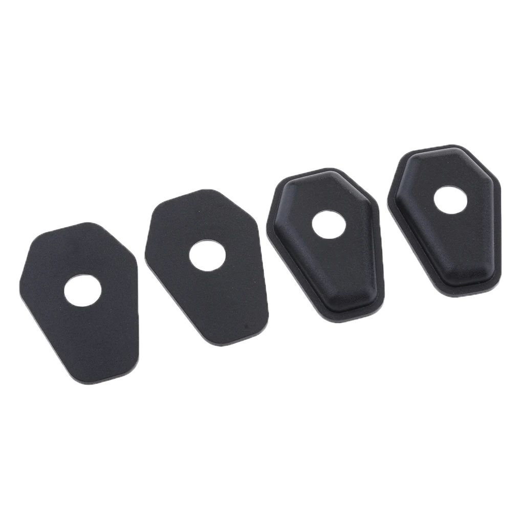 4pcs Turn Signal Adapters Spacers for Suzuki GSXR 600 750 Light Indicators Front or Rear (Black)
