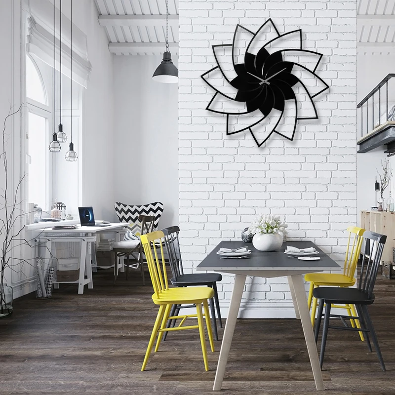 

Large Nordic Modern Design Wall Clock Outdoor Living Room Wall Clock Silent Iron Creative Duvar Saatleri Home Watch JJ60WC