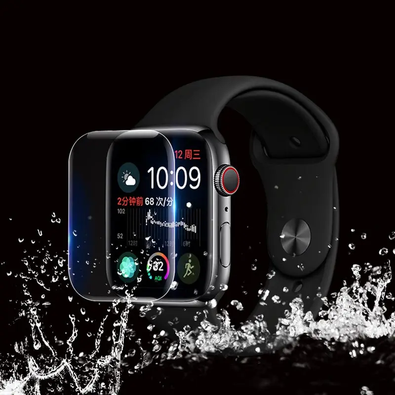 Гурд Защитная пленка для Apple Watch, версии 10D Экран Защитная крышка 38, 40, 42, 44 мм, потому что я смотреть фильм 4 серии 1/2/3/4 не стеклянная пленка
