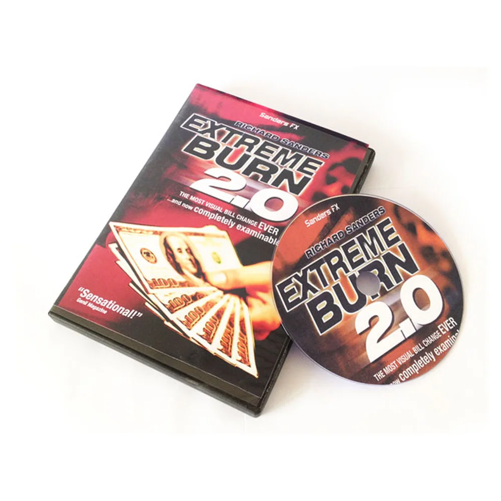 

Extreme Burn 2.0 (Gimmicks+DVD) Magic Tricks Close Up Magia Card Appeaing Vanishing Magie Mentalism Illusions Gimmick Props