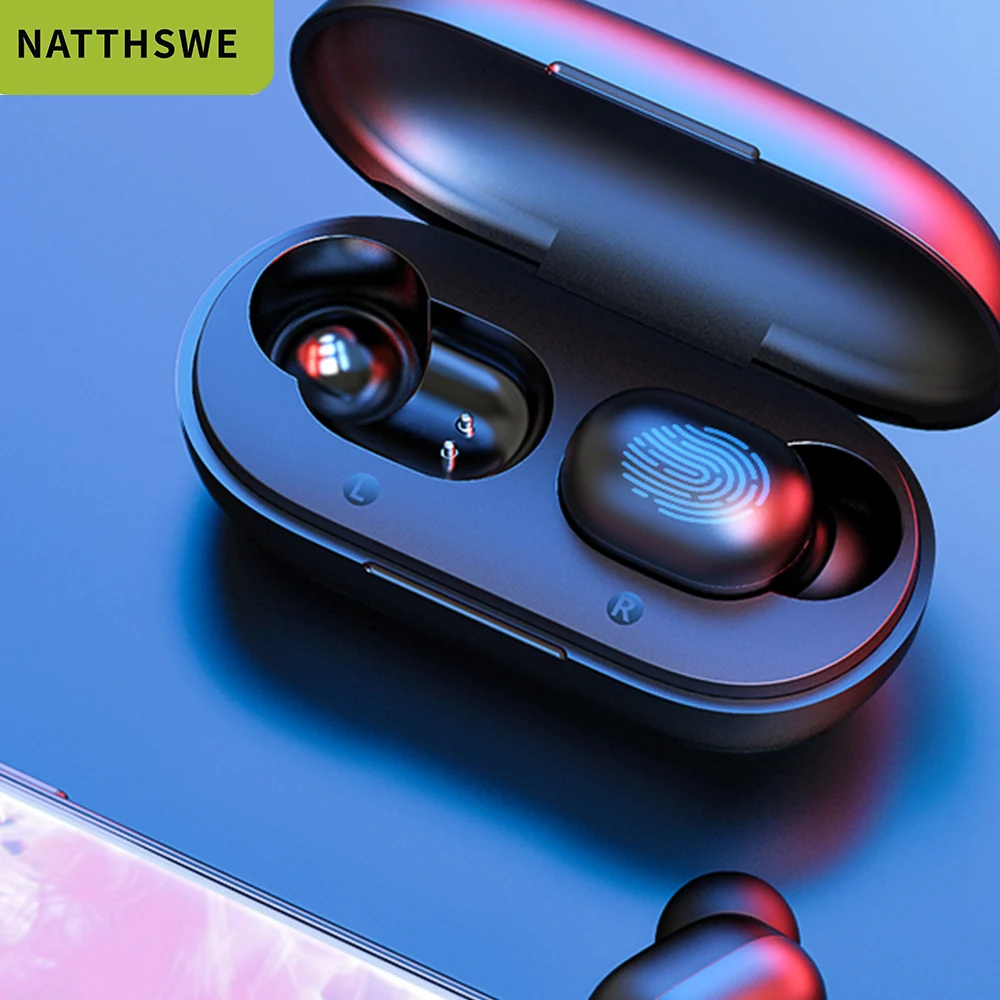 NATTHSWE GT1 TWS сенсорные bluetooth наушники с отпечатком пальца Беспроводные