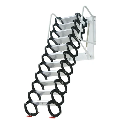  Household tool set outdoor wall-mounted telescopic staircase manual folding ladder portable telesco