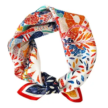 

Creative Elegant Printing Square Scarf Fashion Professional Casual Scarf Silk Neck Scarf For Lady Women Clothing Accessories