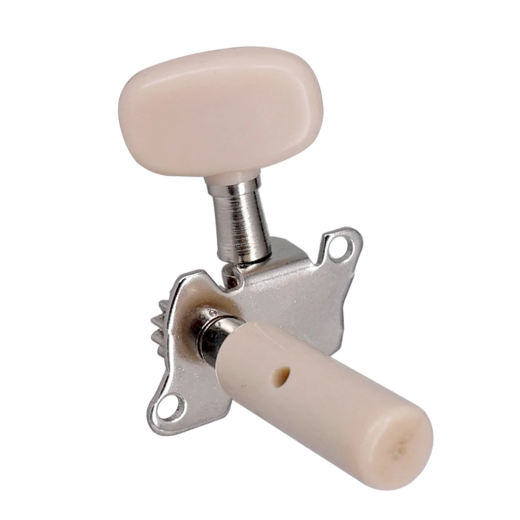 Acoustic Guitar Machine Heads Tuning Keys Pegs String Tuners White Handle