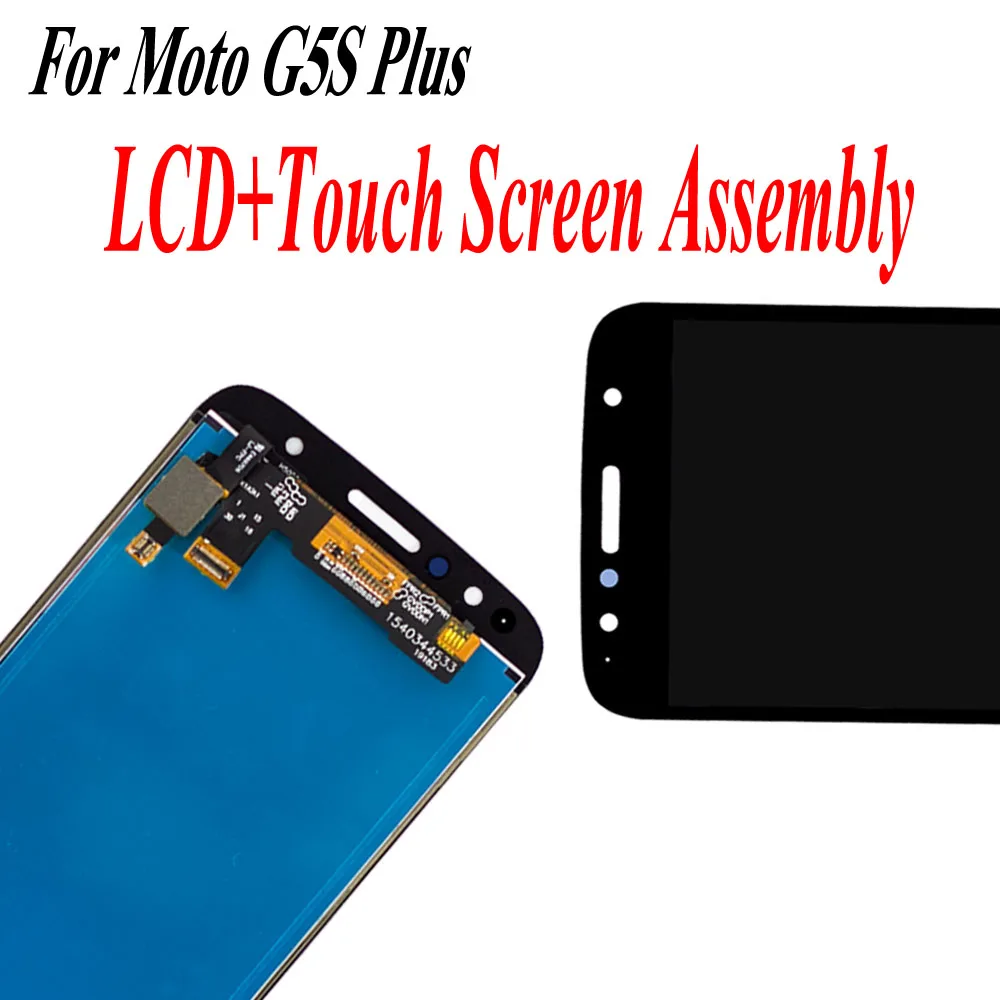 5.5" For Motorola Moto G5S Plus LCD Display Touch Screen Digitizer Assembly XT1802 XT1803 XT1805 XT1086 Free Glassfilm Tools