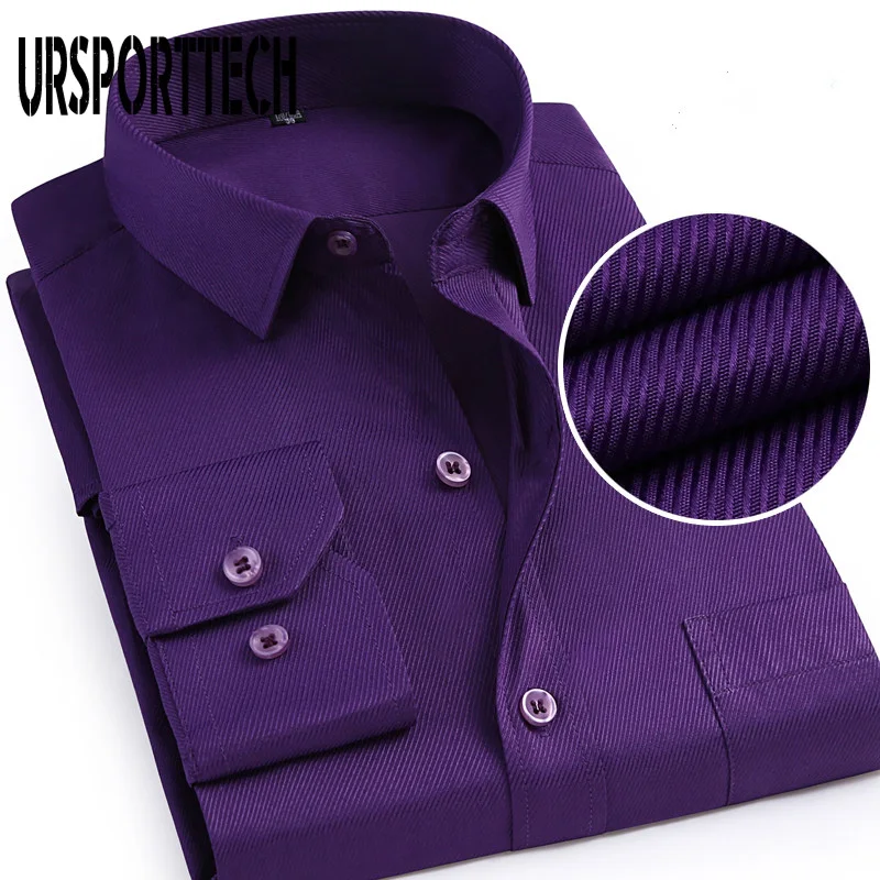 

Men Long Sleeve Shirt 2020 Spring Autumn New Brand Solid Color Business Formal Luxury Camisetas Masculinas Plus Size Shirt Male