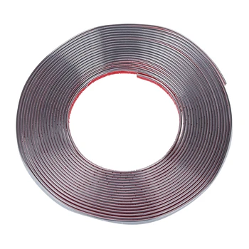 

Car Decorative Chrome Moulding Trim Strip Silver Tone 15M x 10mm