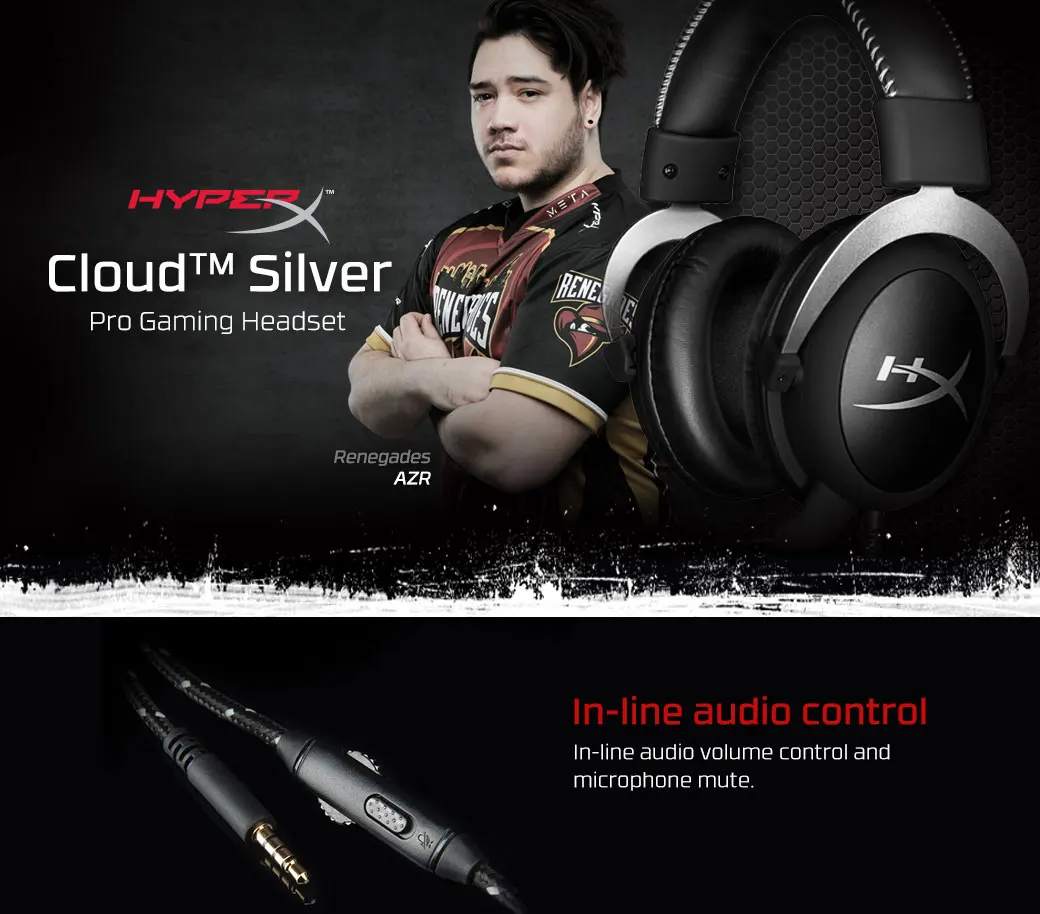 HyperX Cloud игровая гарнитура активные звукопоглощающие наушники съемный микрофон шумоподавления