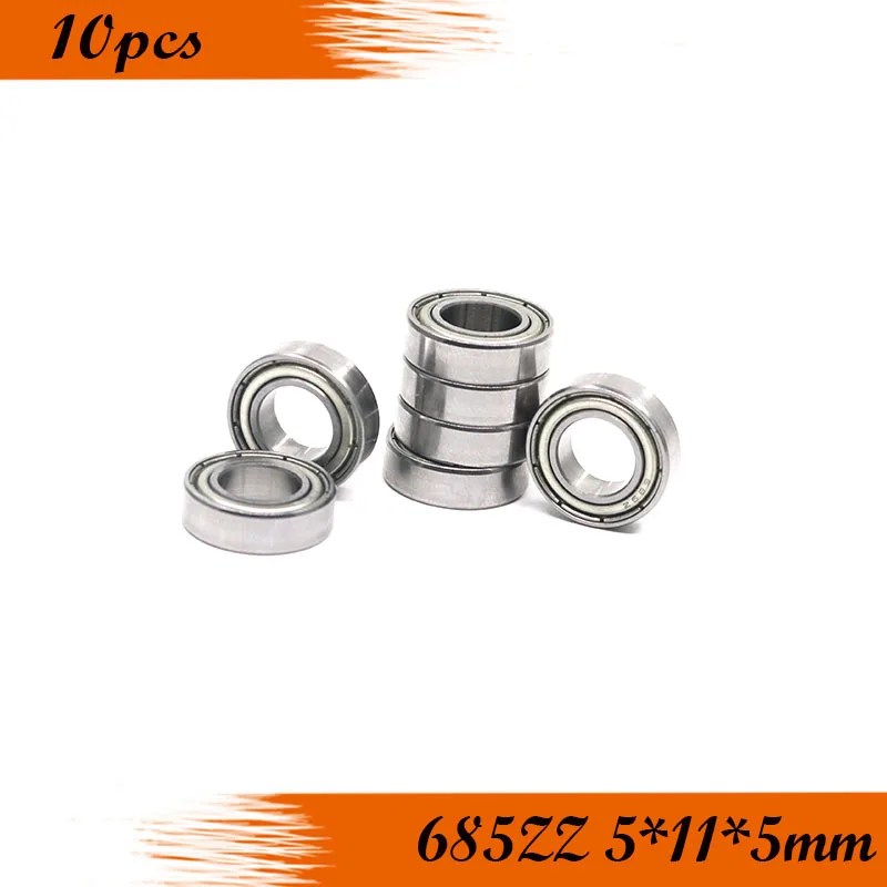 

Free Shipping 10pcs 685ZZ 685-2Z 685 ZZ 5*11*5mm thin Wall Deep Groove Ball Bearing Mini Ball Bearing Miniature Bearing L-1150Z